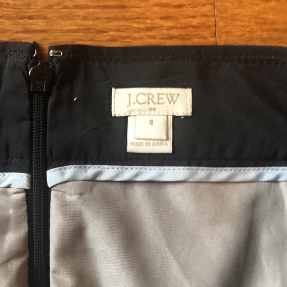 JCrew Wool Black Pencil Skirt Sz8 - Picture 3 of 4